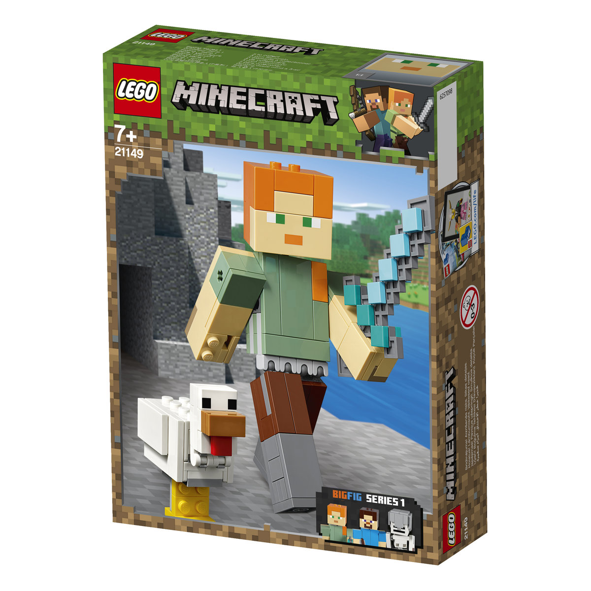 LEGO Minecraft BigFig - Alex z kurczakiem 21149
