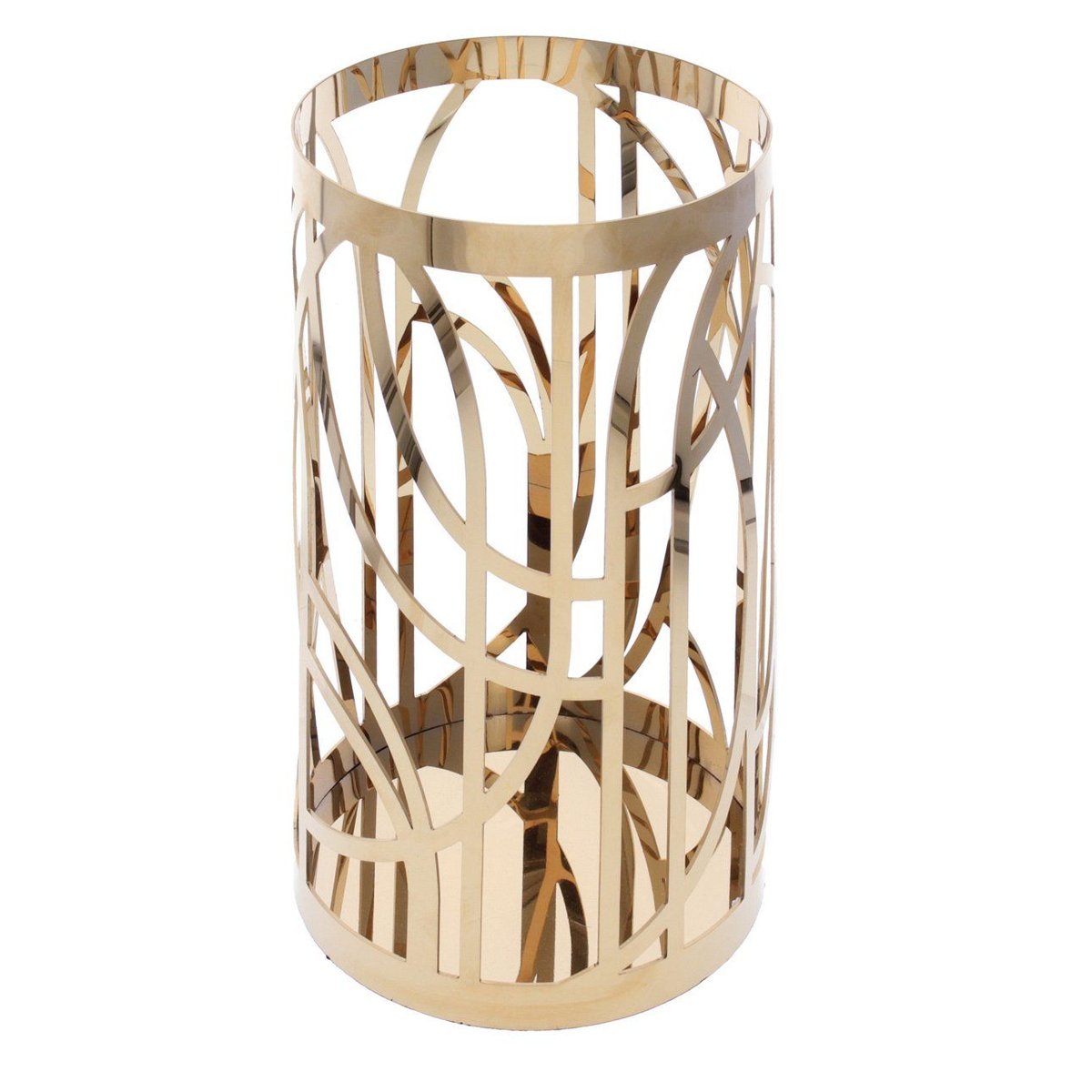 Dekoria Świecznik Cindy gold 35cm 19×19×35cm 006-715