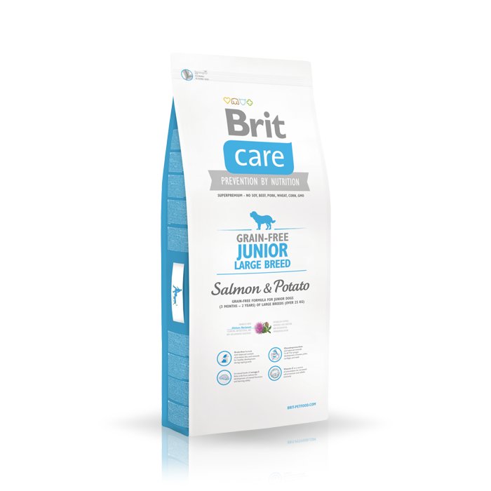 Brit Care Grain-Free Junior Large Breed Salmon & Potato 1 Kg
