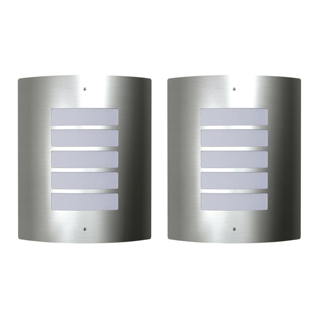 Lampy ścienne, zewnętrzne, wodoodporne, 2 w komplecie