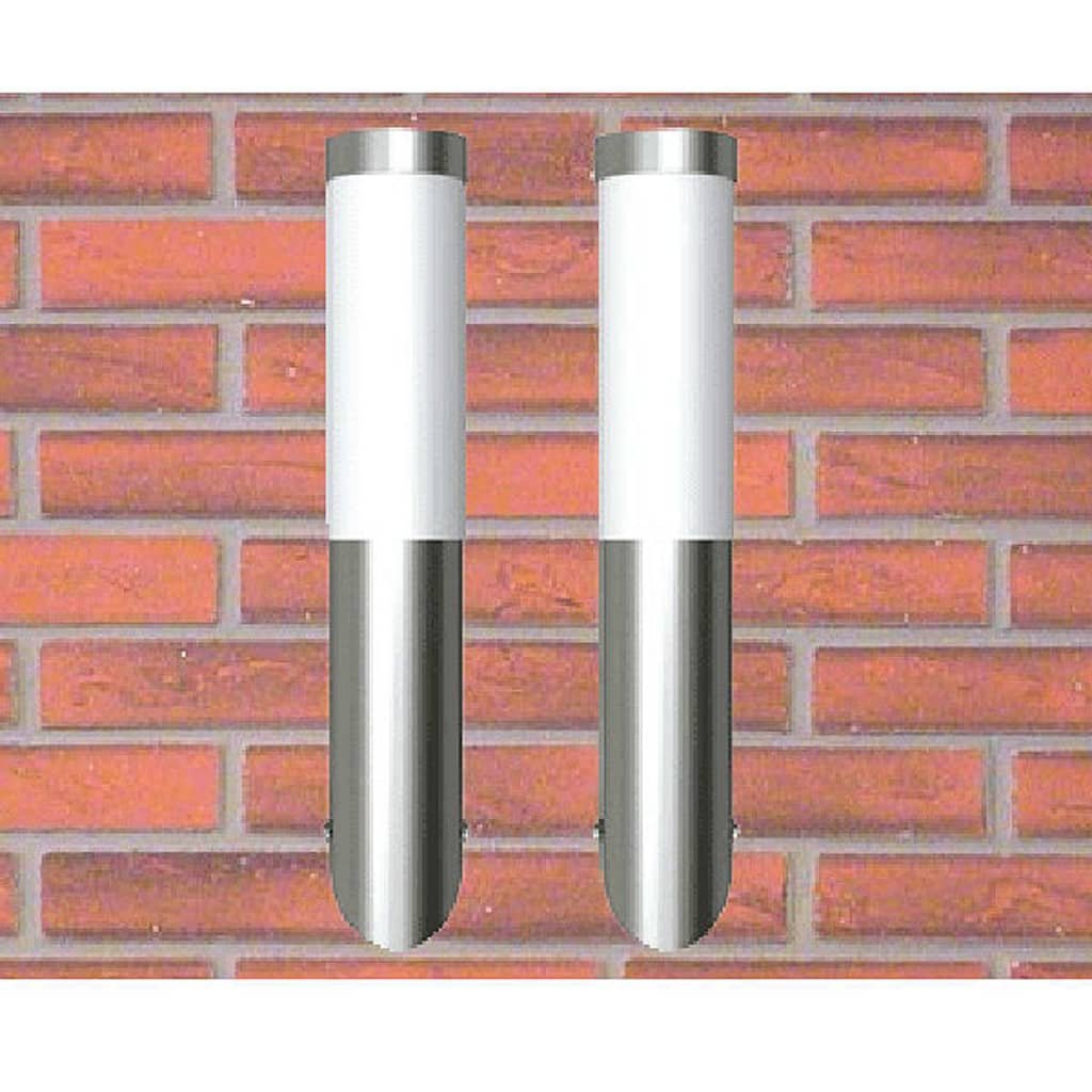 Lampy ze stali nierdzewnej Wodoodporne 6x36 cm Do ogrodu x2