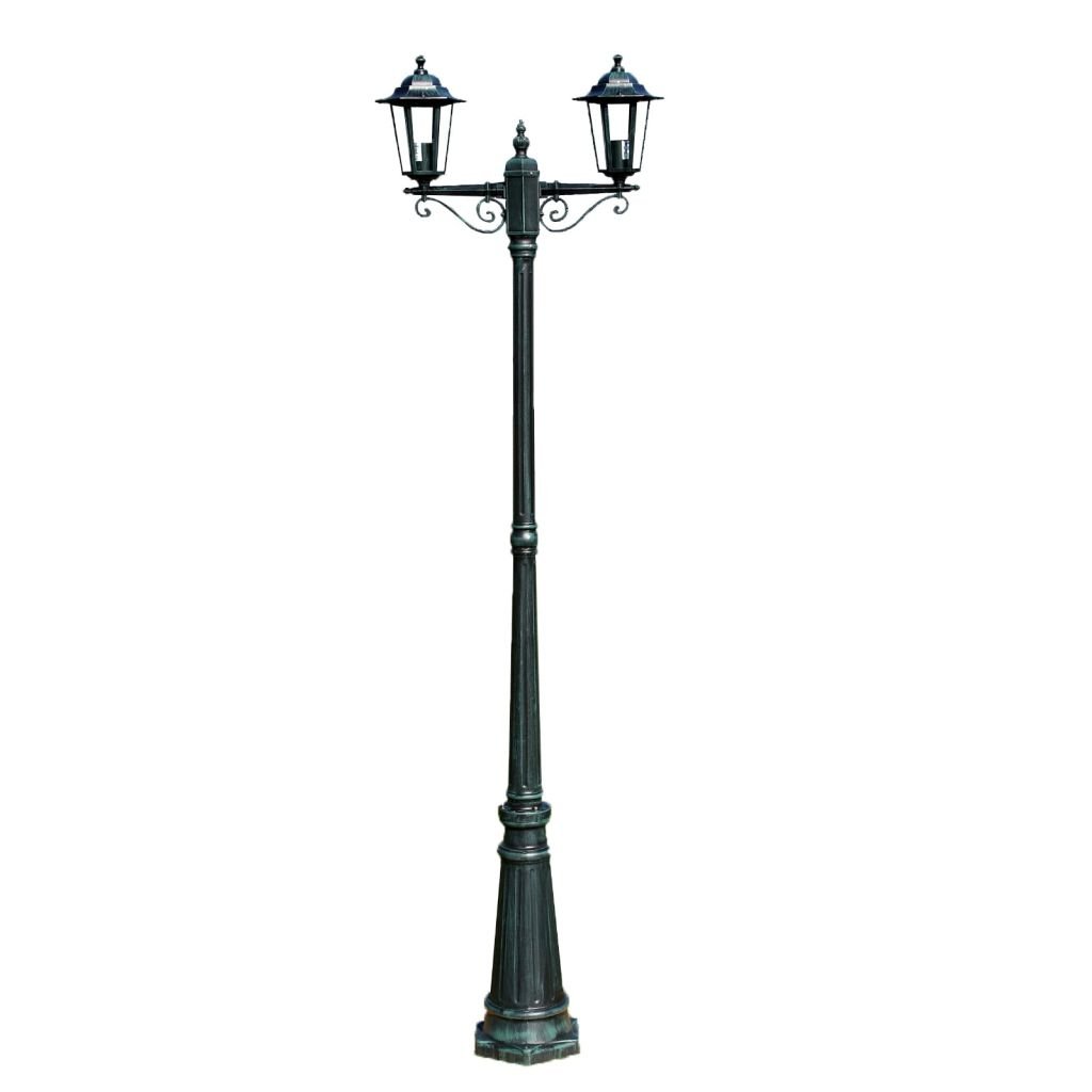 vidaXL Lampa ogrodowa, stojąca latarnia 215 cm wysoka