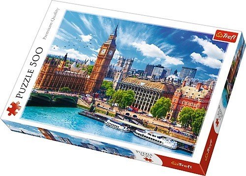 Trefl Puzzle 37329 Słoneczny Londyn 500 elementów ŁÓDŹ 37329