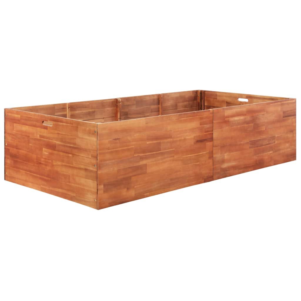 vidaXL Skrzynia na rośliny z drewna akacjowego, 200 x 100 x 50 cm