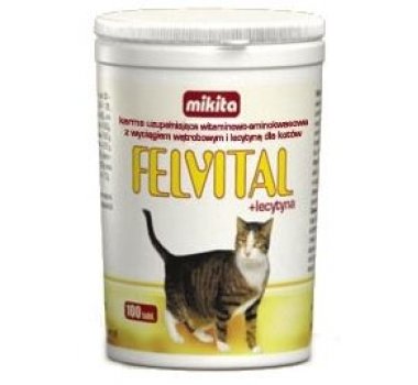 Mikita Felvital + lecytyna preparat witaminowy z lecytyną dla kotów 100tab