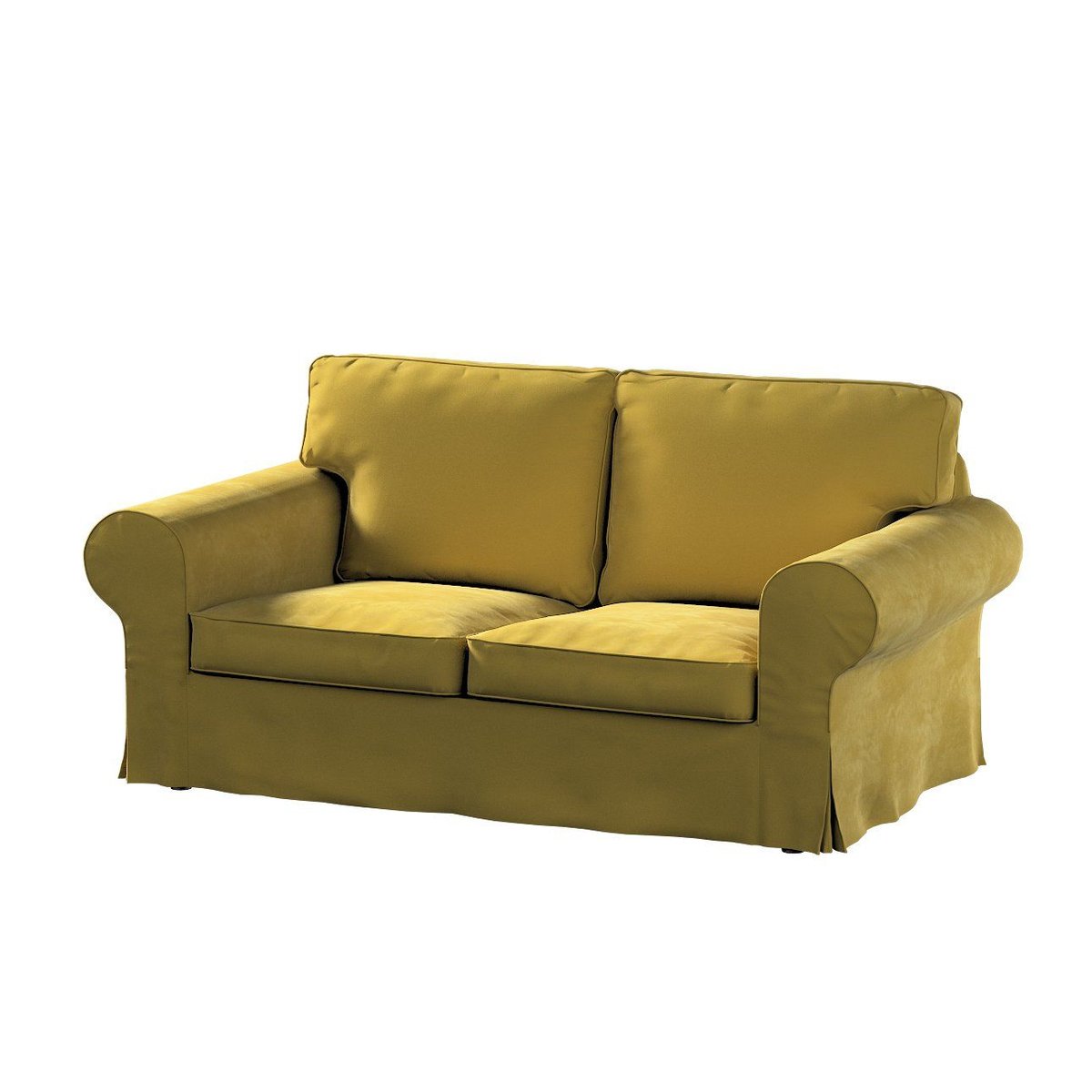 Dekoria Pokrowiec na sofę Ektorp 2-osobową rozkładaną model po 2012 oliwkowy zielony 200 x 90 x 73 cm Velvet 1016-704-27