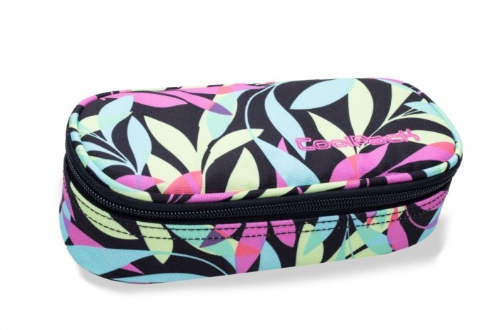CoolPack Usztywniany piórnik szkolny Campus Pastel Leaves B62050