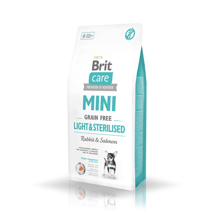 Brit Care Mini Light&Sterilised Rabbit&Salmon 2 kg