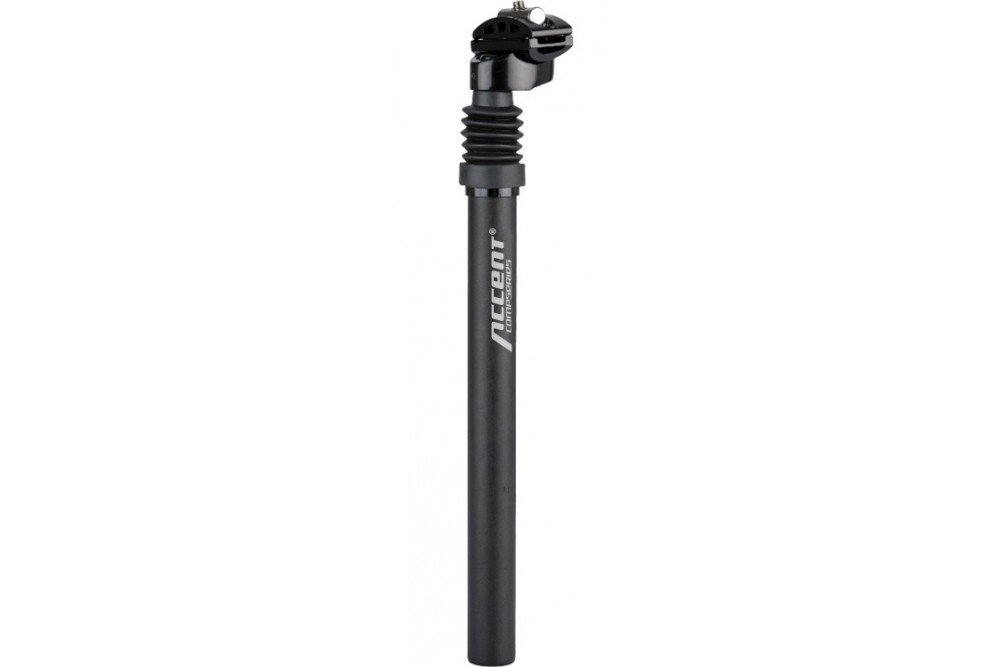 Accent Wspornik siodła SP-886 czarny / Długość: 350 mm / Średnica: 31,6