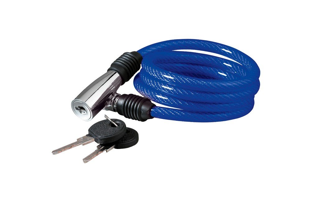 Kellys Zamknięcie rowerowe spiralne Beat K-1026S na klucz 100cm niebieskie (Z0017)