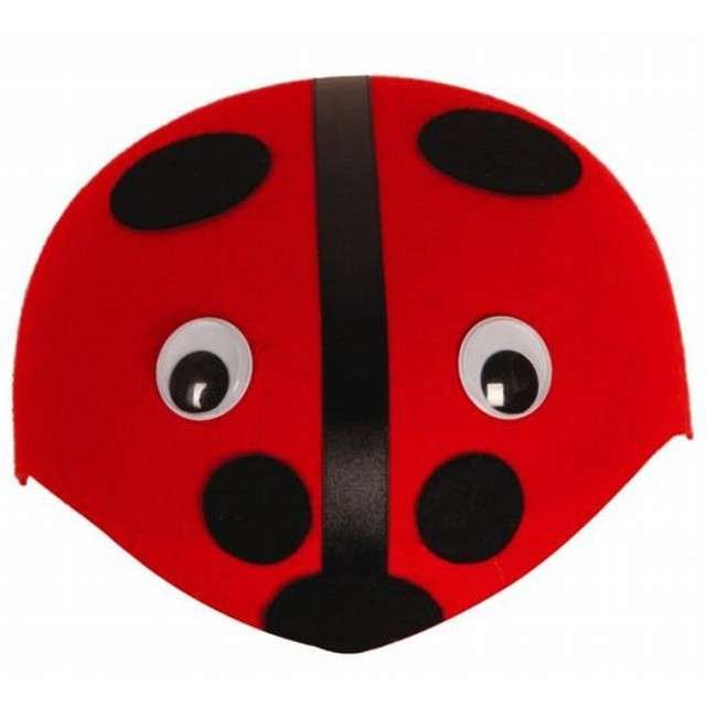 Party Tino Czapka, Biedronka, czerwona, 52 cm