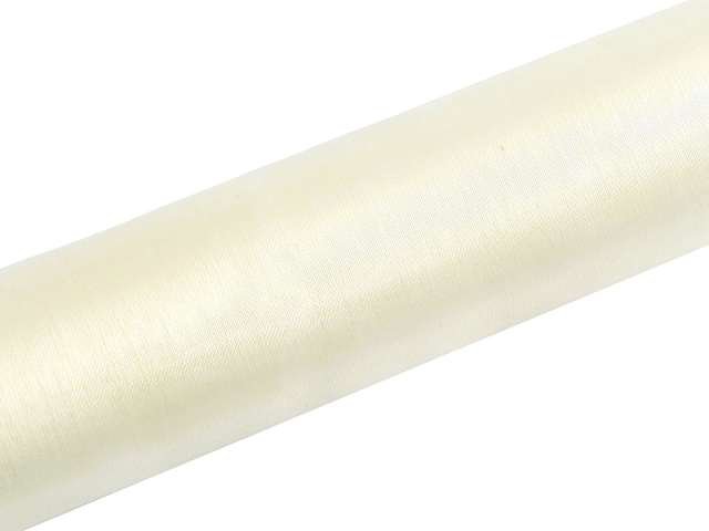 PartyDeco Organza gładka, kremowa jasna, 0,16x9 m ORP16-079J
