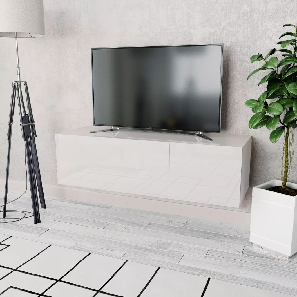 vidaXL Szafka pod TV, 120x40x34 cm, płyta wiórowa, biała vidaXL