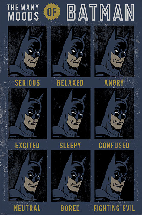 Pyramid Posters The Many Moods Of Batman - plakat
