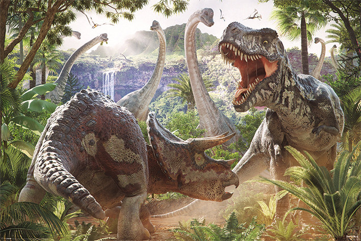Pyramid Posters Dinosaur Battle (David Penfound) - plakat 91,5x61 PP34017