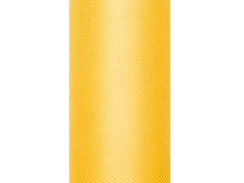 Party Deco Tiul gładki żółty - 30 cm x 9 metrów - 1 szt. TIU30-009