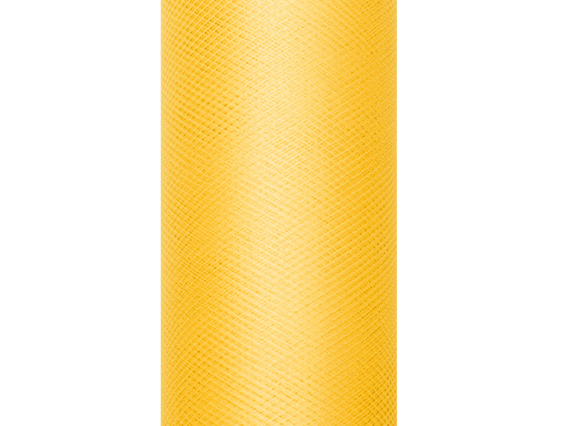 Party Deco Tiul gładki żółty - 30 cm x 9 metrów - 1 szt. TIU30-009