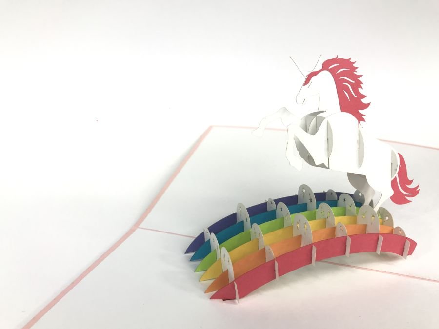 GrandGift Karnet na każdą okazję 3D, Jednorożec