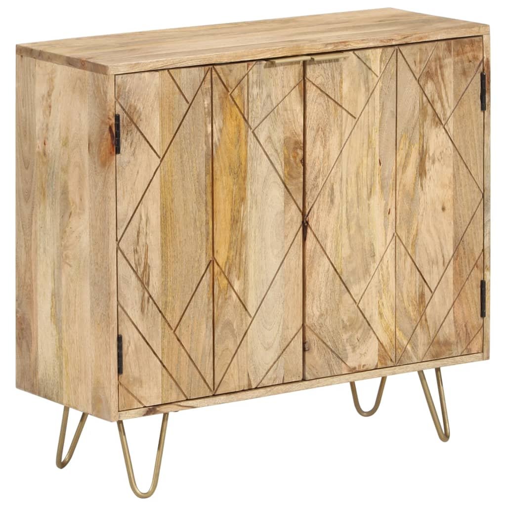 vidaXL Szafka z litego drewna mango, 80 x 30 x 75 cm