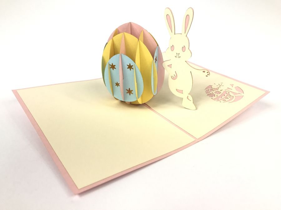 GrandGift Karnet na każdą okazję 3D, Królik wielkanocny