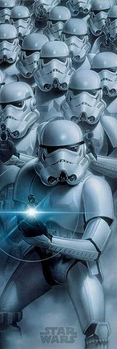 Plakat PYRAMID INTERNATIONAL na drzwi Star Wars Stormtroopers, 53x158 cm