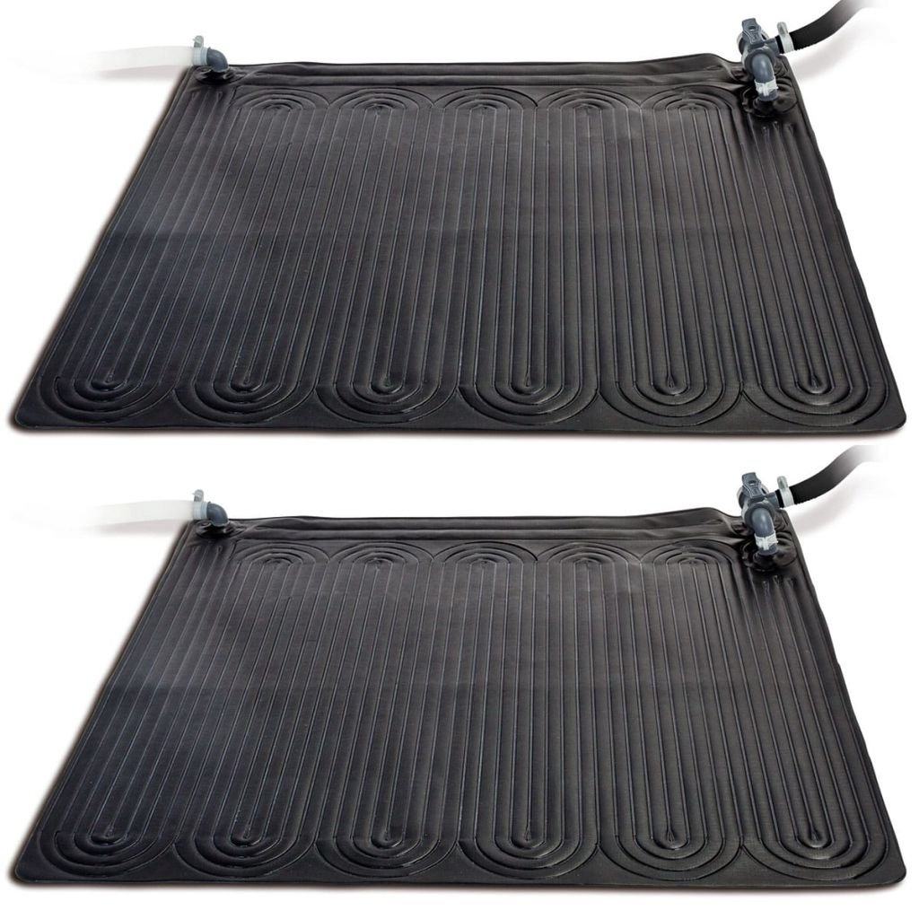 Intex vidaXL Podgrzewacz / Solarna mata grzewcza 2 szt PVC 1,2x1,2 m, czarny