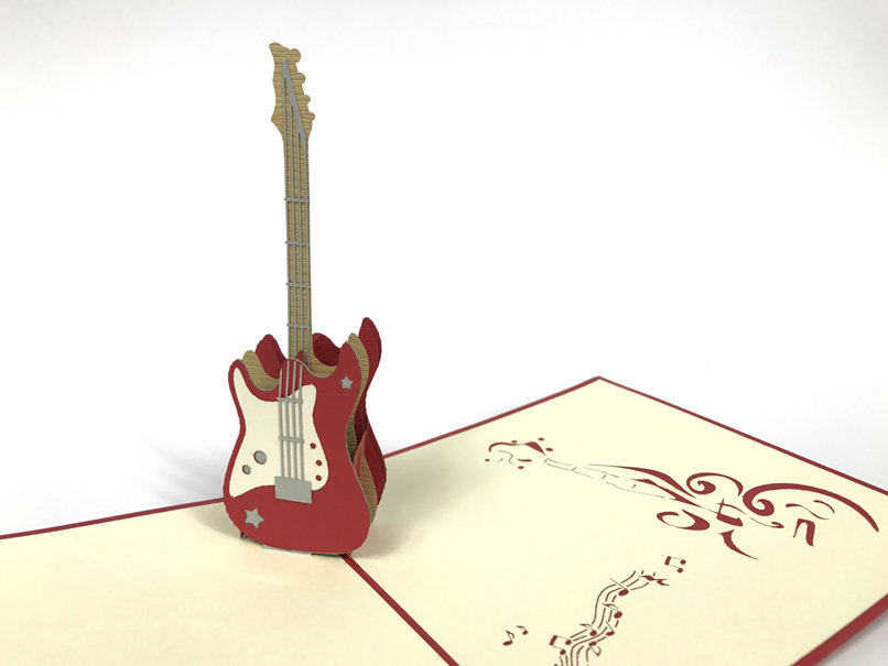 GrandGift Karnet na każdą okazję 3D, Gitara elektryczna