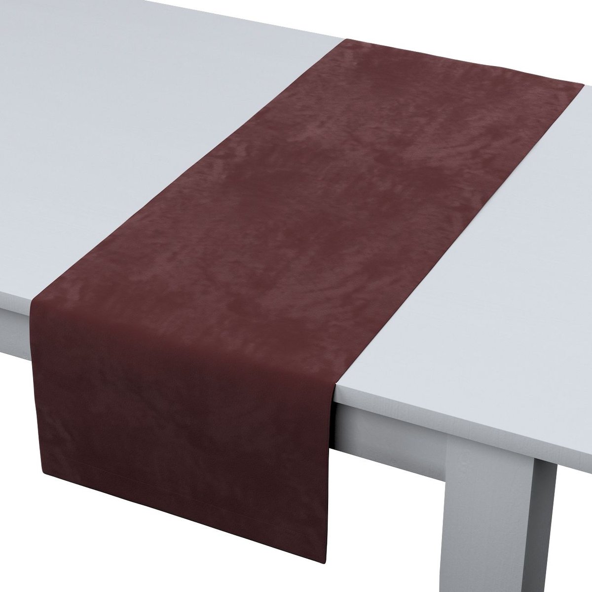 Dekoria pl Bieżnik prostokątny bordowy 40 × 130 cm Velvet 410-704-26