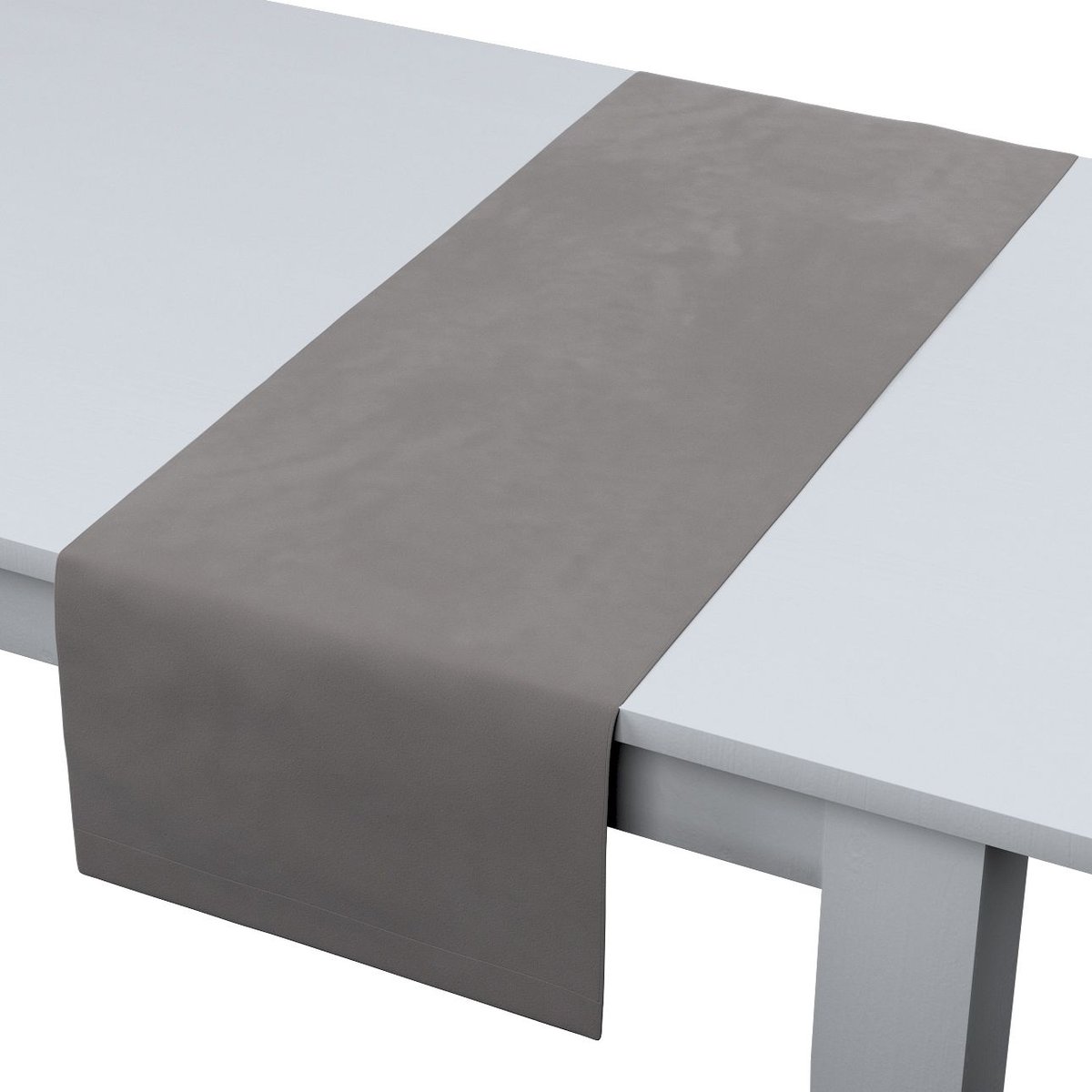 Dekoria pl Bieżnik prostokątny gołębi szary 40 × 130 cm Velvet 410-704-11