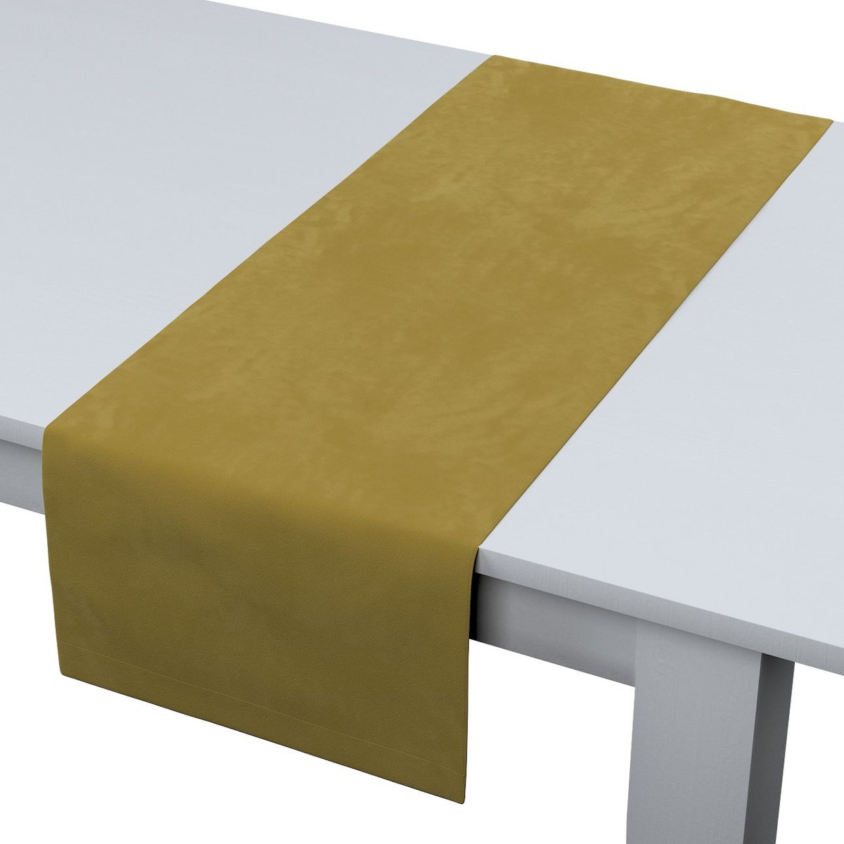 Dekoria pl Bieżnik prostokątny oliwkowy zielony 40 × 130 cm Velvet 410-704-27