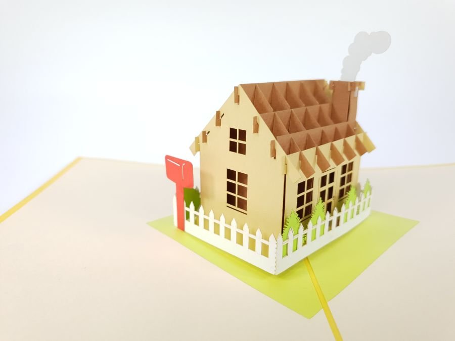 GrandGift Karnet na każdą okazję 3D, Dom przeprowadzka