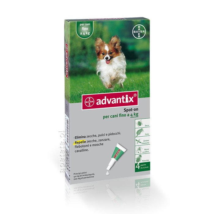 Bayer Advantix Spot-on 4x0,4 ml (do 4 kg) PBYE005