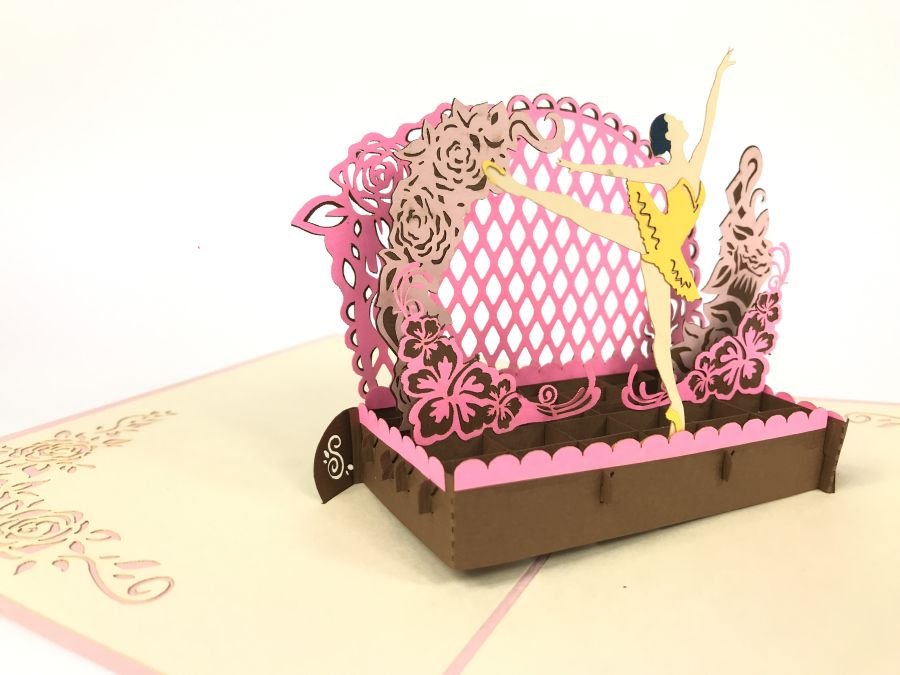 GrandGift Karnet na każdą okazję 3D, Balerina w teatrze