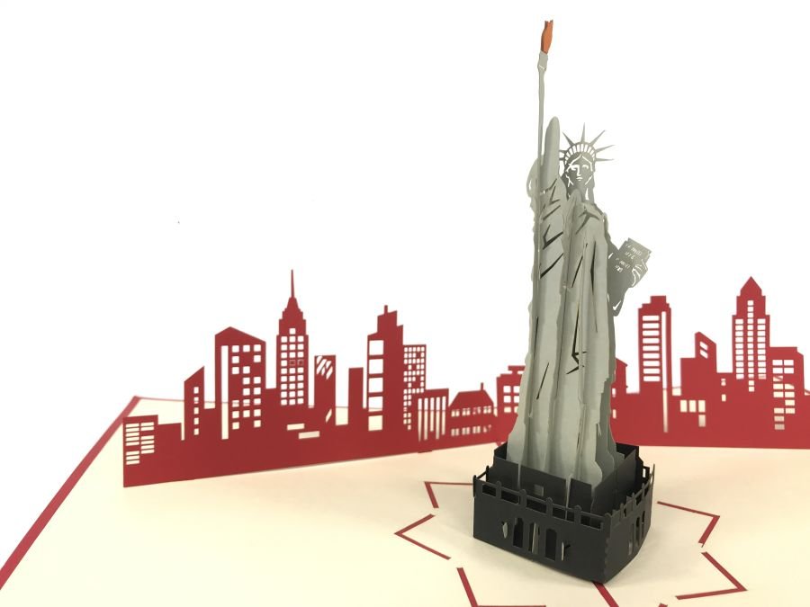GrandGift Karnet na każdą okazję 3D, Statua Wolności