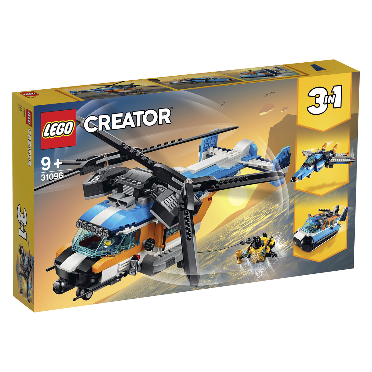 LEGO Creator 3w1 Śmigłowiec dwuwirnikowy 31096