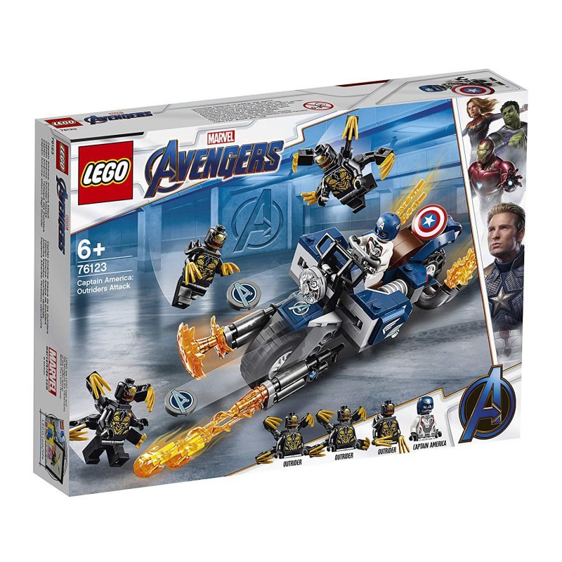 LEGO Super Heroes Kapitan Ameryka: atak Outriderów 76123