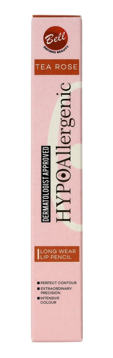 Bell Hypoallergenic Długotrwała konturówka do ust w sztyfcie Tea Rose nr 02