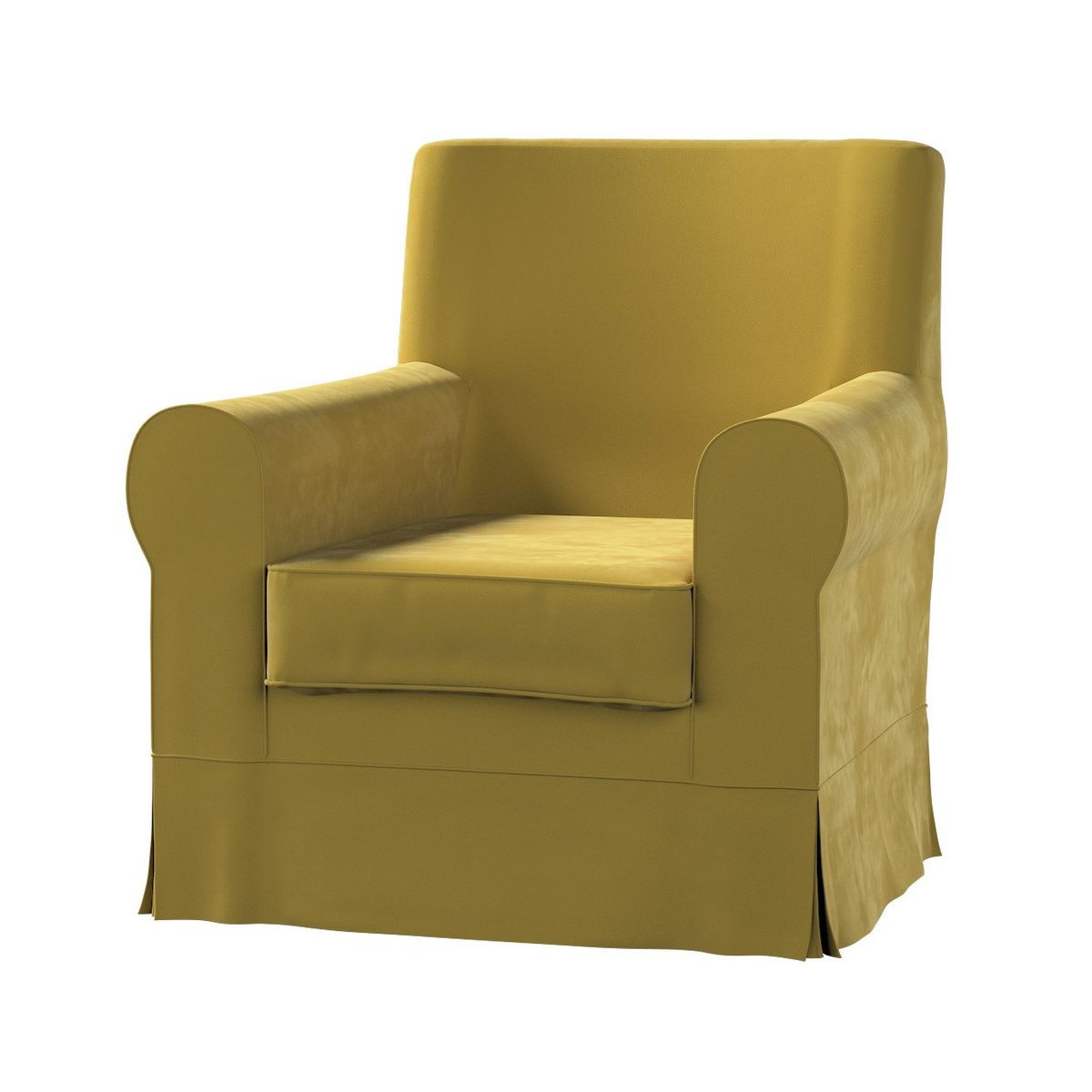 Dekoria Pokrowiec na fotel Ektorp Jennylund oliwkowy zielony 78 x 85 x 84 cm Velvet 613-704-27