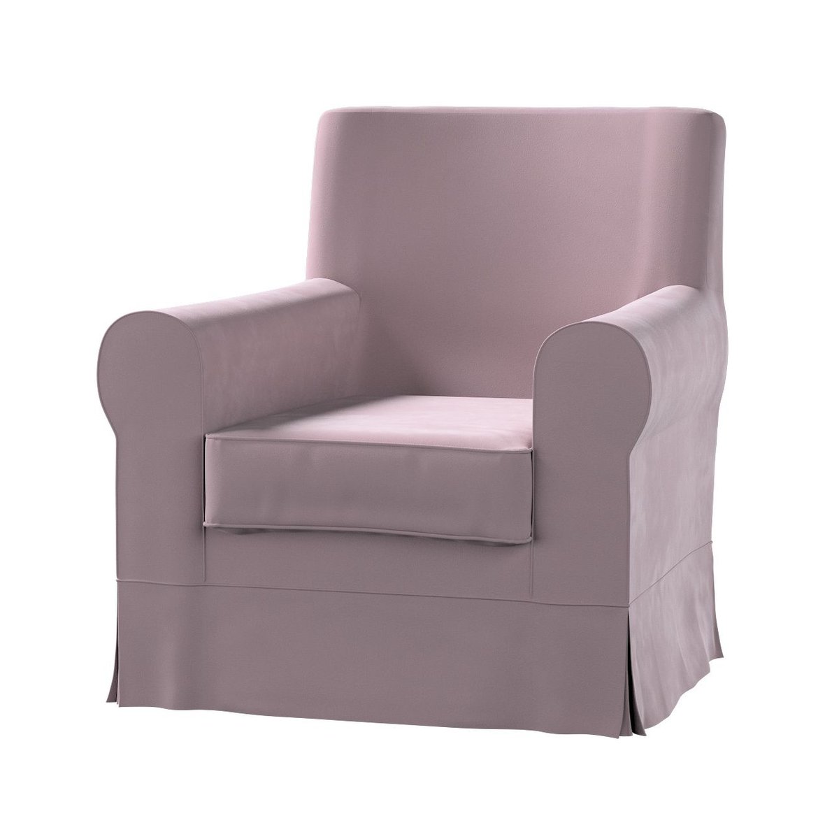 Dekoria Pokrowiec na fotel Ektorp Jennylund zgaszony róż 78 x 85 x 84 cm Velvet 613-704-14