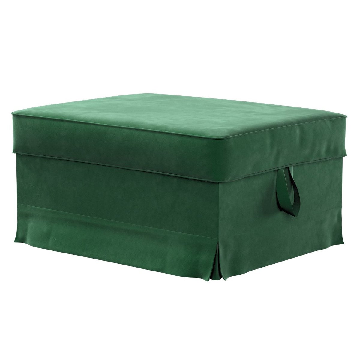 Dekoria Pokrowiec na podnóżek Ektorp Bromma butelkowa zieleń 60 x 79 x 42 cm Velvet 614-704-13