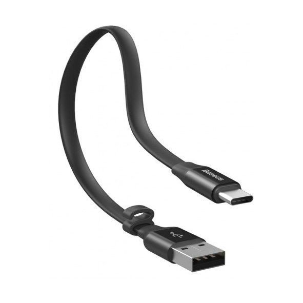 Baseus Kabel USB  Baseus Nimble kabel USB/USB-C 2A 0,23m CATMBJ-01 BSU015BLK