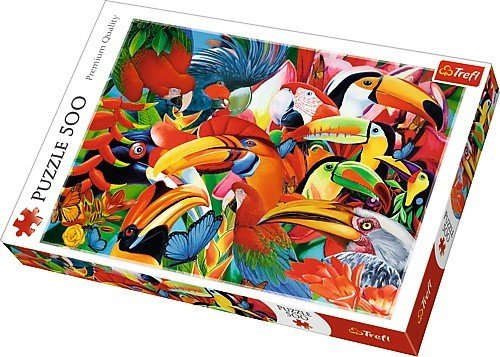 Trefl Puzzle 37328 Kolorowe ptaki 500 elementów ŁÓDŹ 37328