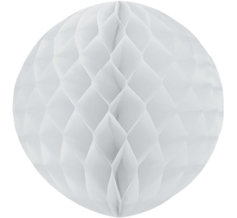 GoDan Kula bibułowa, biała, 30 cm PF-KDBI30