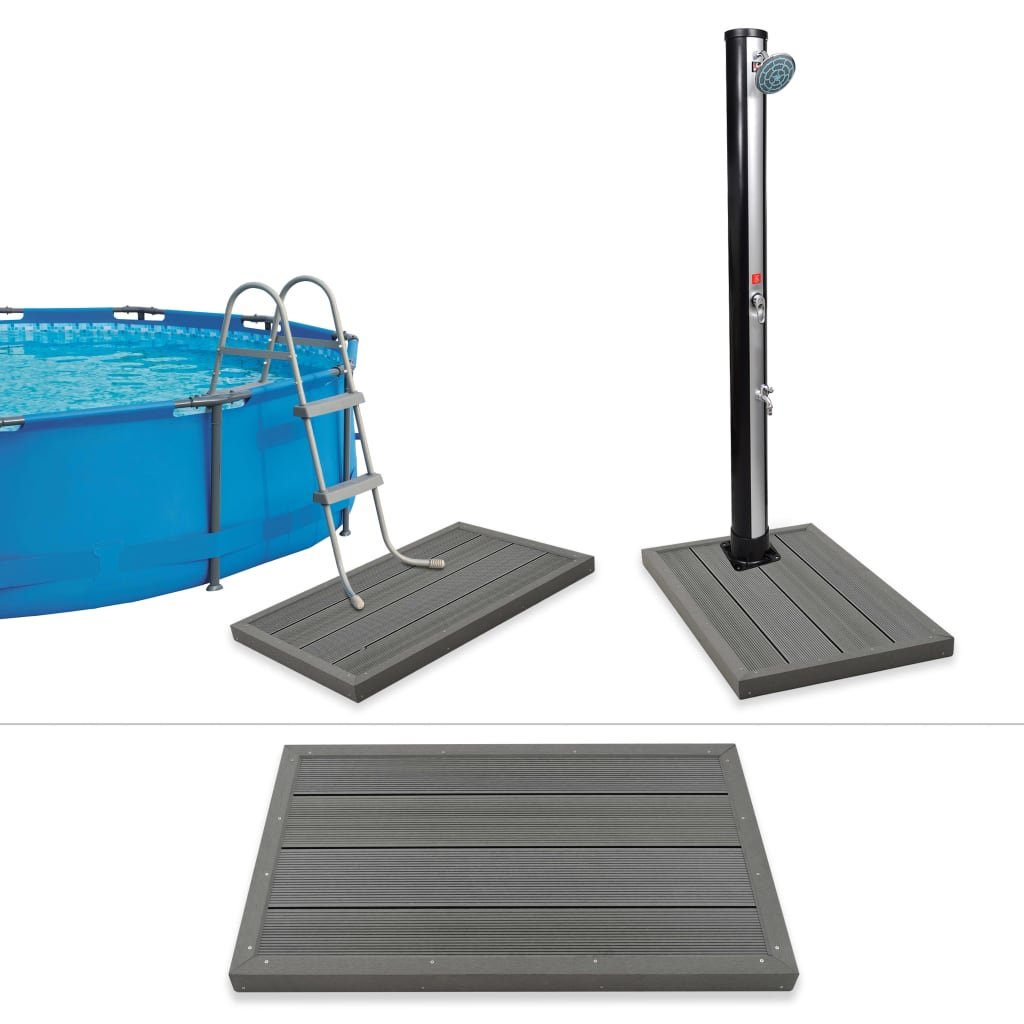 vidaXL Podest kompozytowy WPC pod prysznic solarny/drabinkę basenową 45016