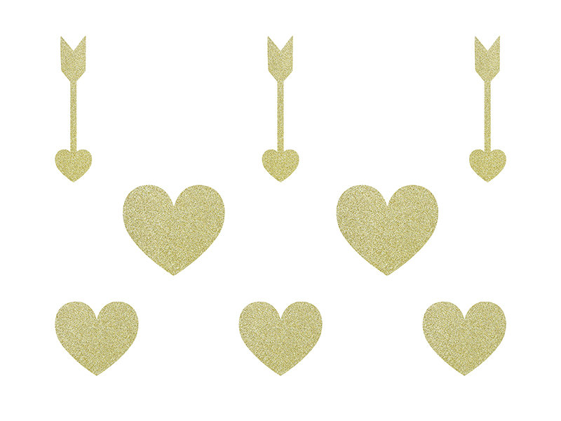 PartyDeco Dekoracje papierowe Sweet Love, mix DNT3
