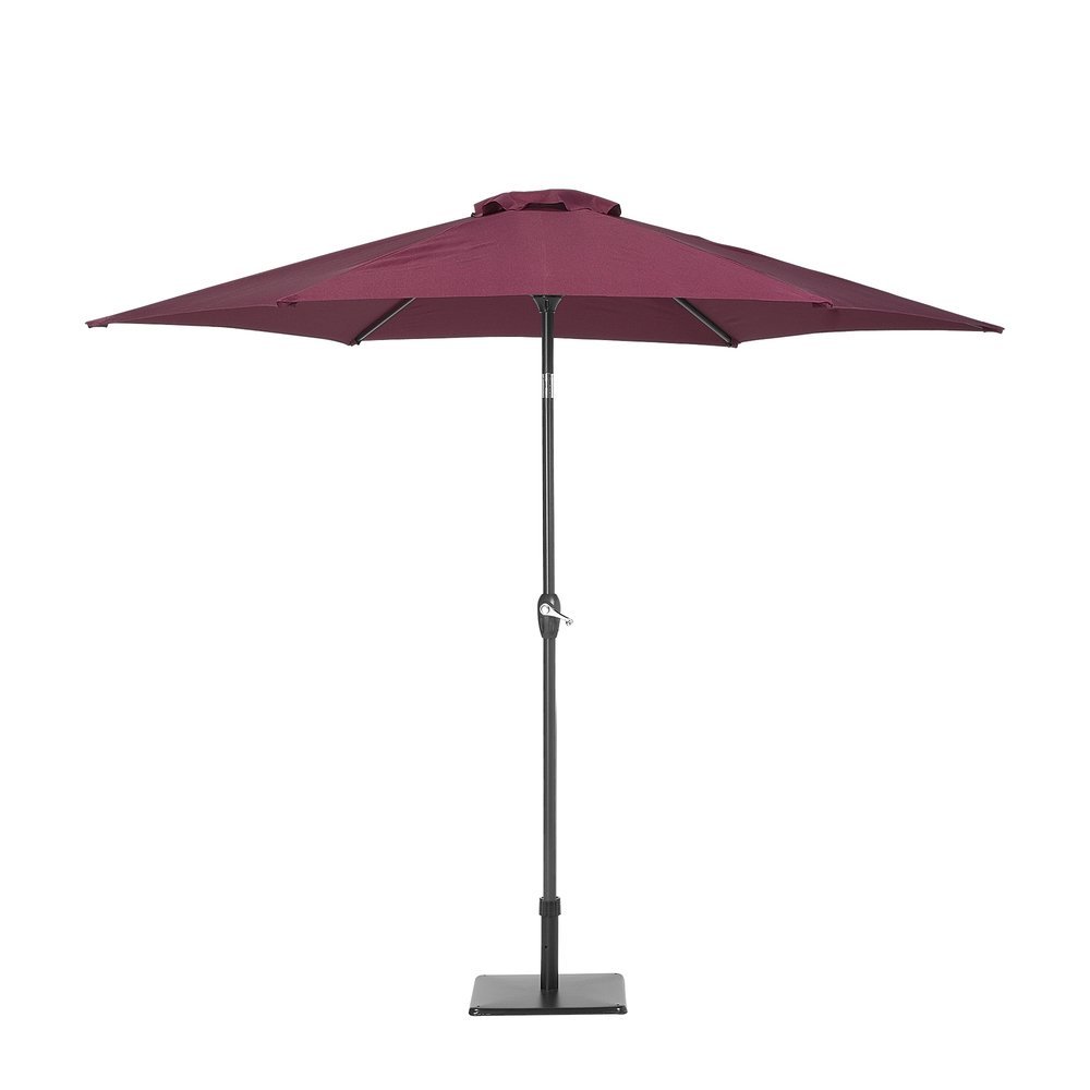 Beliani Parasol ogrodowy  270 cm burgundowy VARESE