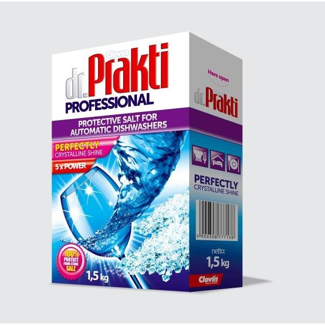 Zdjęcia - Tabletki do zmywarki Clovin Dr.Prakti  sól do zmywarek 1,5kg 1 szt 