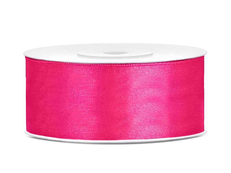 Party Deco Tasiemka satynowa c różowa 25 mm 25 m 1 szt TS25-006