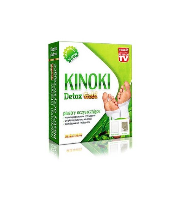 AURA HERBALS  Plastry Oczyszczające Kinoki Detox Gold 10Szt/Opak