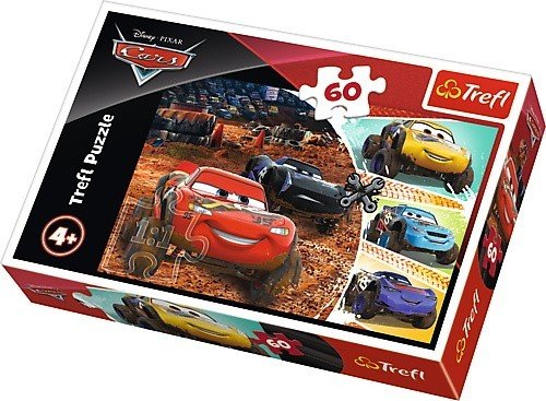 Trefl Puzzle dla Dzieci Zygzak McQueen z Przyjaciółmi Auta 60 el. 5655-uniw